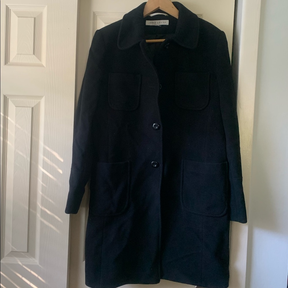 Black Larry Levine Longcoat